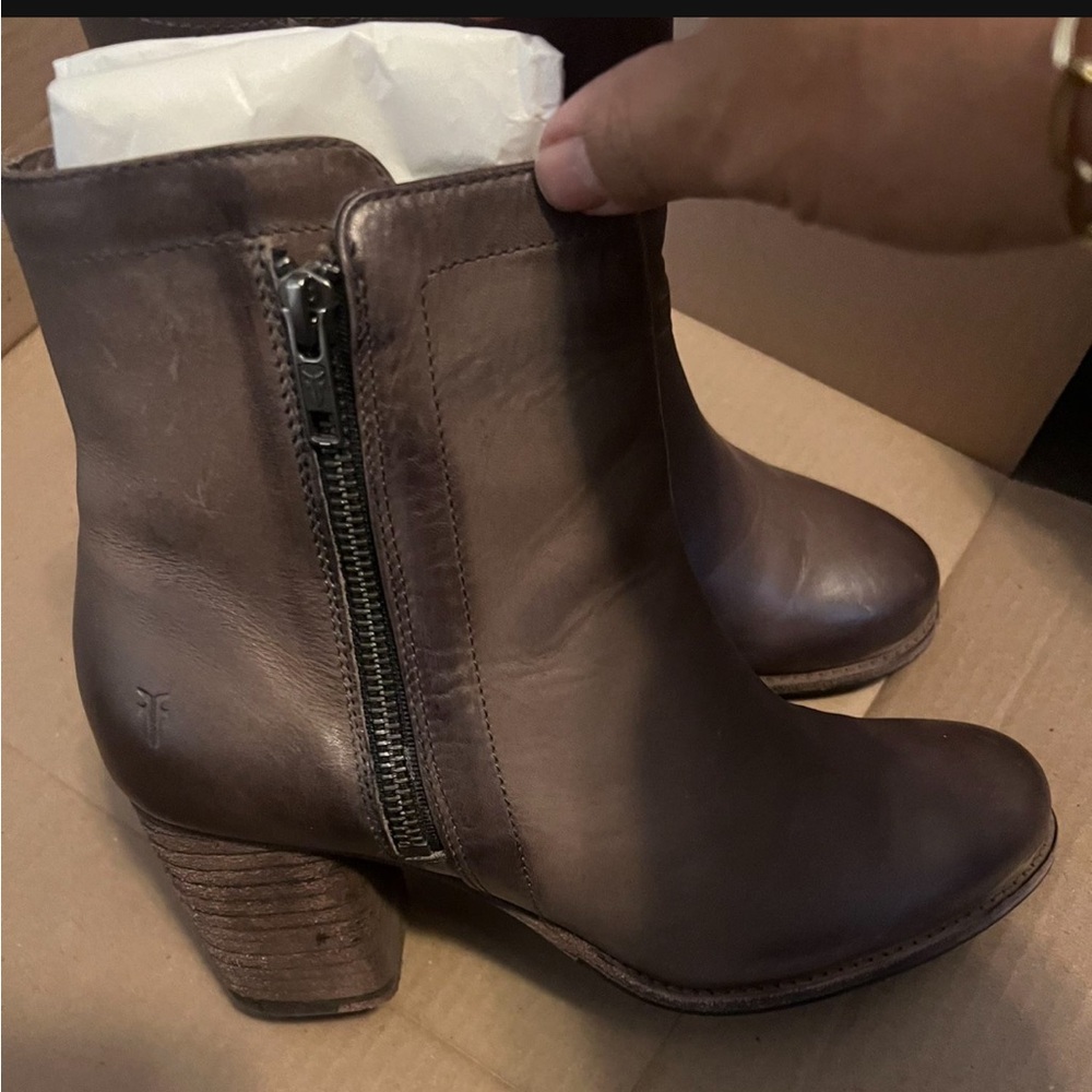 FRYE Addies booties. Only worn once for an event. Comes with original packaging.